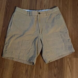 Brooks Brothers Men's Khaki‎ Tan Dress Shorts Old Money Preppy Classic Size 33